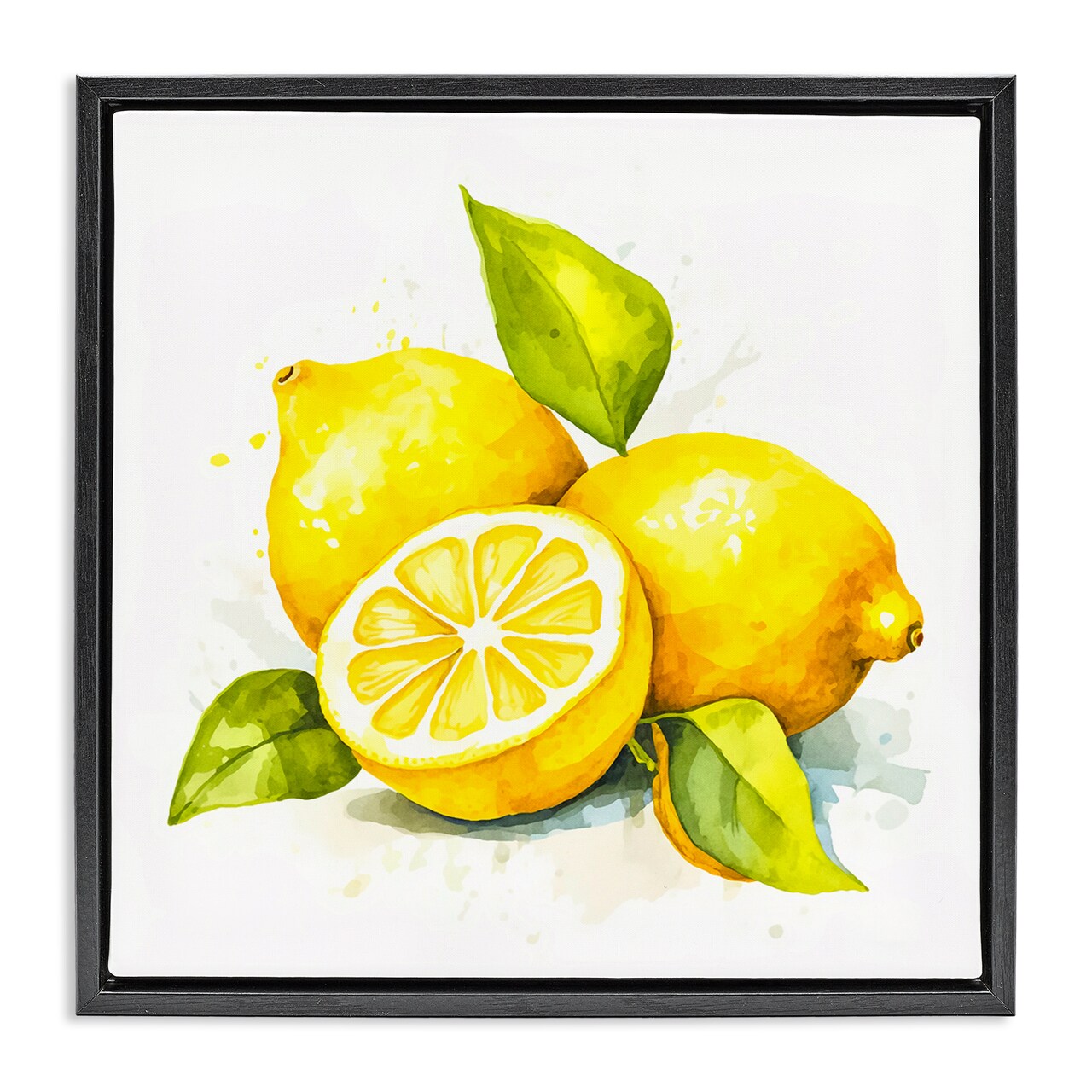 Stupell Industries Lemon Harvest Fruits Framed Floater Canvas Wall Art Design by Andrea Haase